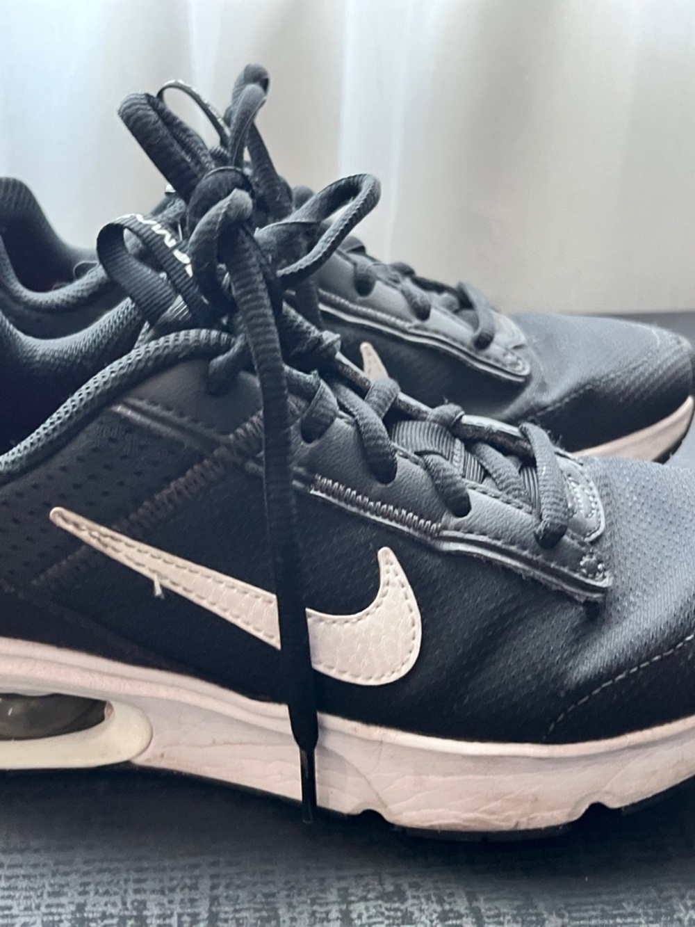 Nike Black Sneakers with White Swoosh